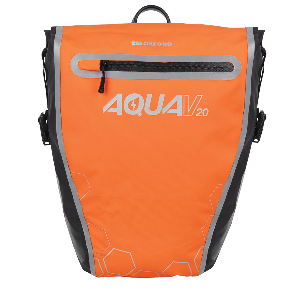 Oxford Oxford Aqua V 20 Single QR Pannier Bag Orange/Black